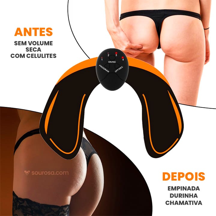 BumBumFit® - Tonificador Muscular Estimula a Definição dos Glúteos (+ AbdômenFit® de Graça)