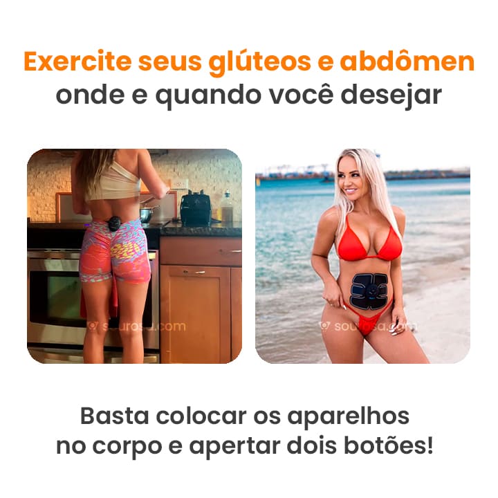 BumBumFit® - Tonificador Muscular Estimula a Definição dos Glúteos (+ AbdômenFit® de Graça)